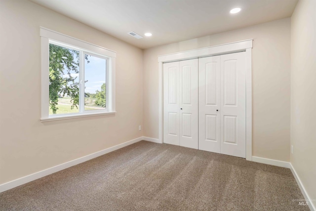 4320 SW 2nd Ave, New Plymouth, ID 83655 - unfurnished bedroom with carpet flooring, recessed lighting, and a closet