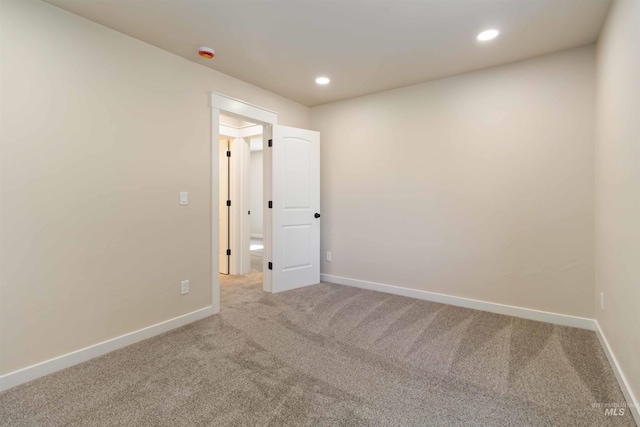 4320 SW 2nd Ave, New Plymouth, ID 83655 - carpeted spare room with recessed lighting and a smoke detector