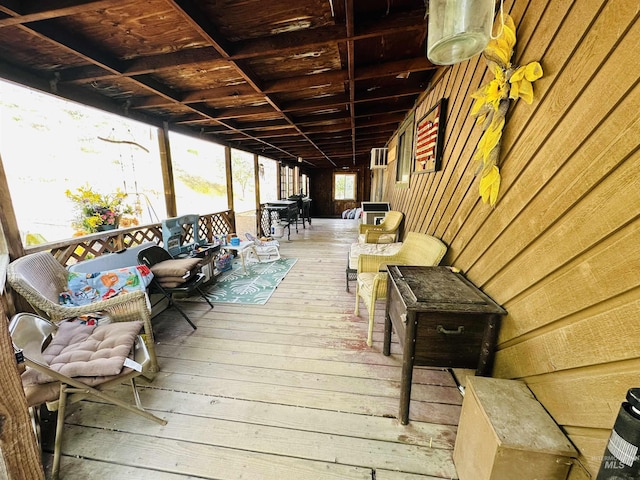 245 W 3rd St, Huntington, OR 97907 - wooden terrace with outdoor dining space