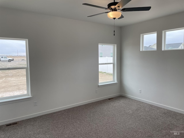 1207 Frank Henry Rd, Twin Falls, ID 83301 - carpeted spare room with healthy amount of natural light, a ceiling fan, and baseboards