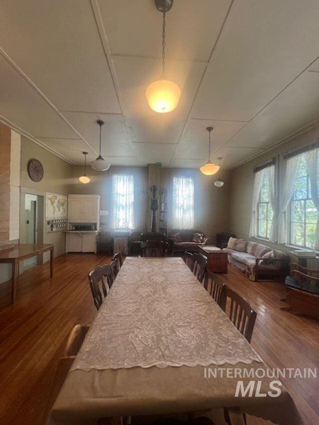 2070 Woodland Rd, Kamiah, ID 83536 - dining room with wood finished floors