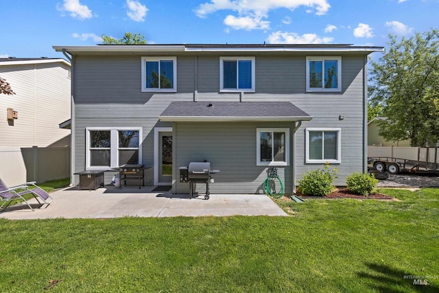 2145 W Quilceda, Kuna, ID 83634 - back of property featuring a patio area