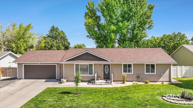 206 Diamond Dr, Kimberly, ID 83341 - ranch-style house with a garage and concrete driveway