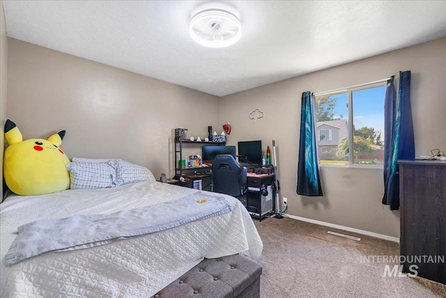 206 Diamond Dr, Kimberly, ID 83341 - bedroom with carpet floors, baseboards, and a desk