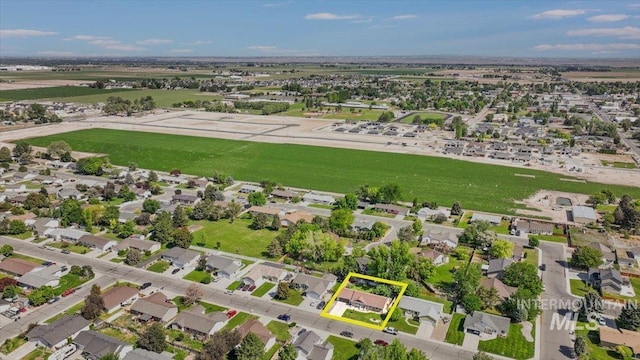 206 Diamond Dr, Kimberly, ID 83341 - aerial view of property's location featuring property boundaries highlighted and nearby suburban area
