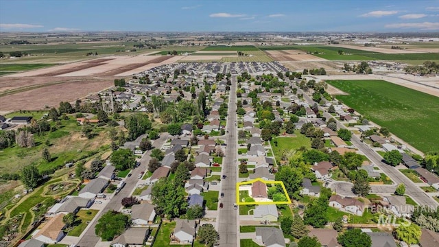 206 Diamond Dr, Kimberly, ID 83341 - aerial view of property's location with nearby suburban area and property boundaries highlighted