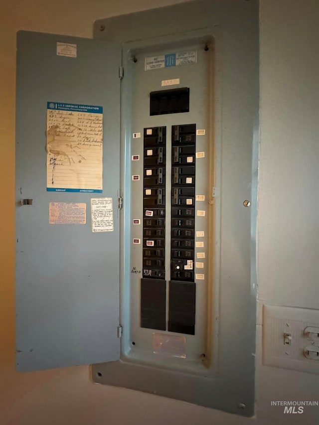 utility room with electric panel