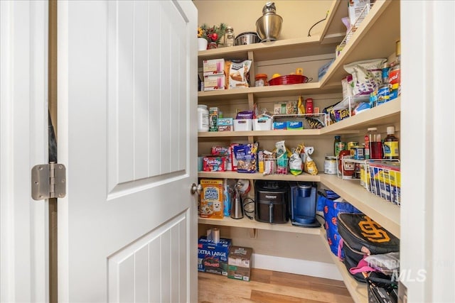 view of pantry