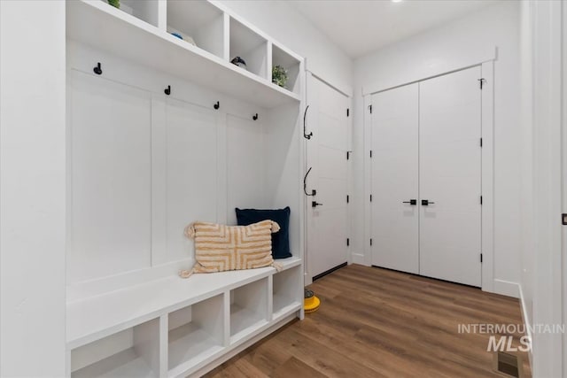 1889 W Winter Camp Ct, Boise, ID 83703 - mudroom featuring wood finished floors