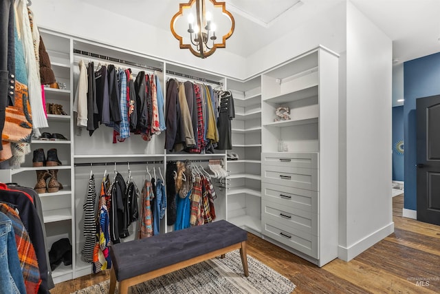 1400 Texas Ridge Rd, Deary, ID 83823 - walk in closet with wood finished floors