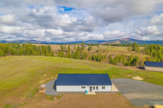 1400 Texas Ridge Rd, Deary, ID 83823 - bird's eye view featuring a mountain view