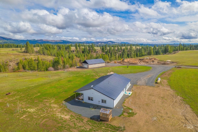 1400 Texas Ridge Rd, Deary, ID 83823 - drone / aerial view featuring a mountain view