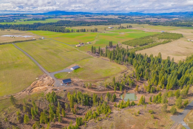 1400 Texas Ridge Rd, Deary, ID 83823 - birds eye view of property featuring a mountain view and a rural view