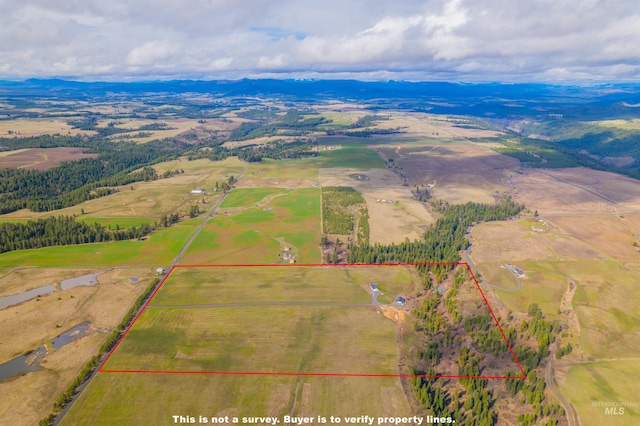 1400 Texas Ridge Rd, Deary, ID 83823 - birds eye view of property with a rural view and a mountain view