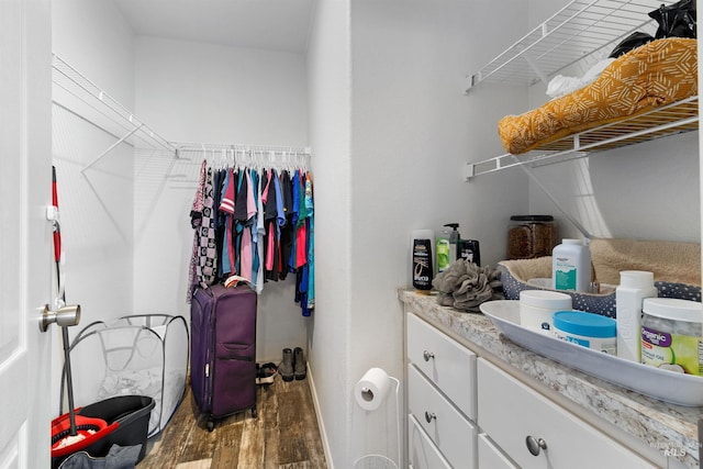 12798 King Rd, Kendrick, ID 83537 - walk in closet with wood finished floors