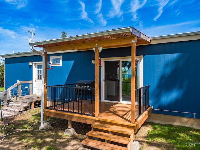 12798 King Rd, Kendrick, ID 83537 - rear view of house featuring a deck