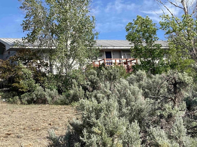 366 Lakeside Dr, West Magic, ID 83327 - view of home's exterior featuring metal roof and a standing seam roof