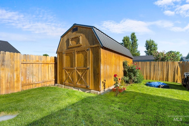 1056 S Hebgon Lake Ave, Middleton, ID 83644 - view of shed featuring a fenced backyard