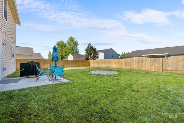 1056 S Hebgon Lake Ave, Middleton, ID 83644 - fenced backyard featuring a patio