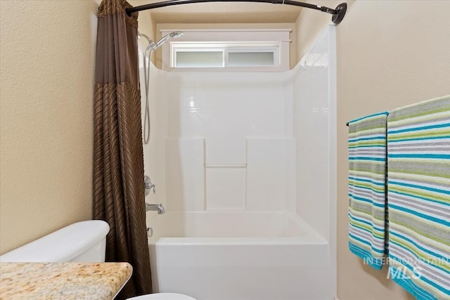 3052 N Christian Way, Meridian, ID 83646 - bathroom with shower / tub combination, vanity, and a textured wall