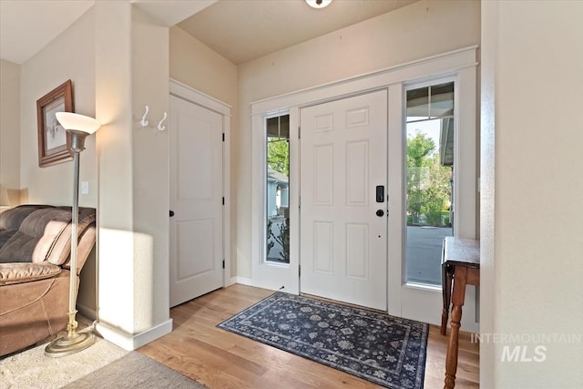3052 N Christian Way, Meridian, ID 83646 - foyer with light wood-type flooring and baseboards