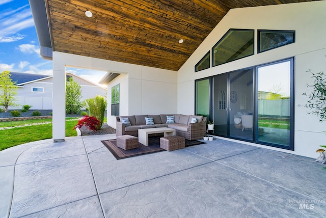 11127 Lake Lowell Ave, Nampa, ID 83686 - view of patio / terrace with outdoor lounge area
