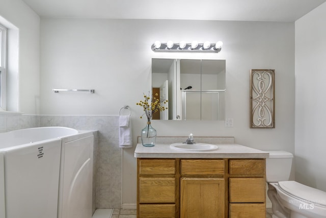 224 Paintbrush Cir, Twin Falls, ID 83301 - full bath featuring a shower stall, toilet, and vanity