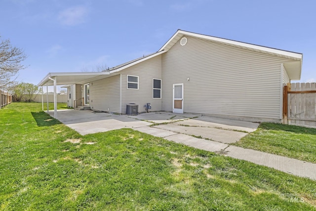 224 Paintbrush Cir, Twin Falls, ID 83301 - back of house featuring a patio area and central air condition unit