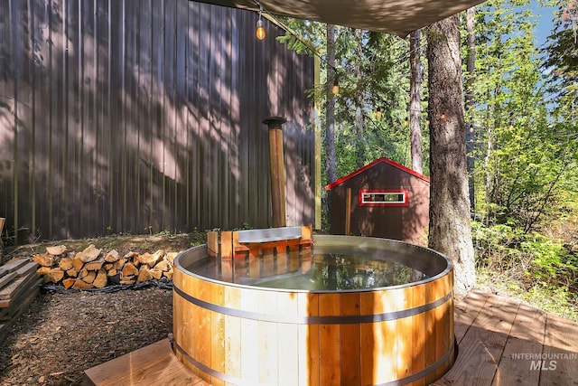 1221 Fox Rd, Cascade, ID 83611 - exterior view of a jacuzzi