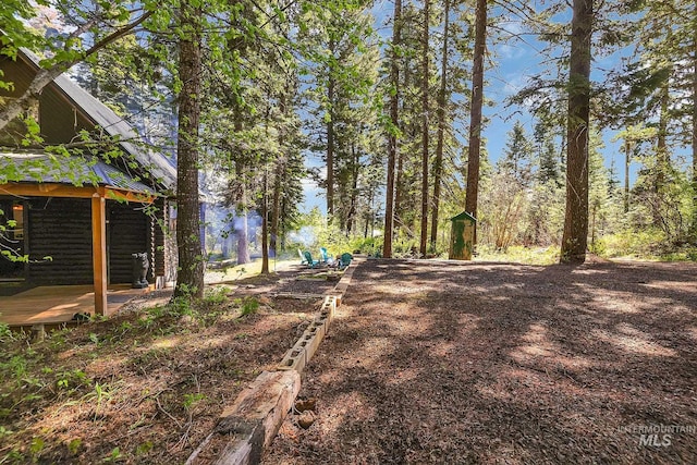 1221 Fox Rd, Cascade, ID 83611 - view of yard with a deck