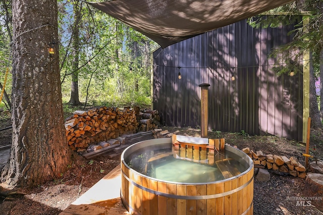 1221 Fox Rd, Cascade, ID 83611 - exterior view of a hot tub