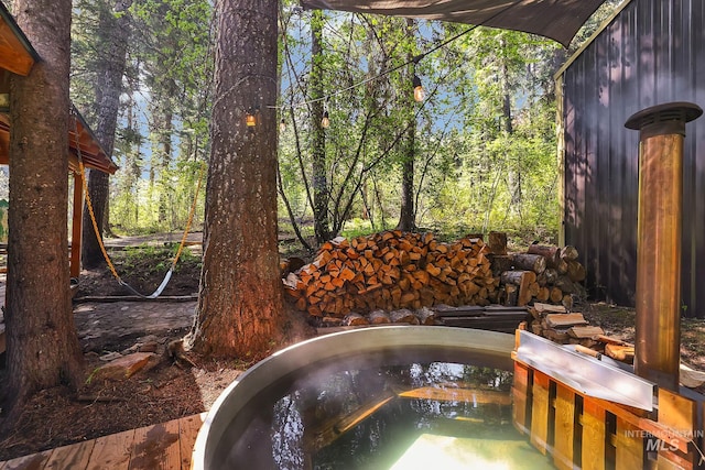1221 Fox Rd, Cascade, ID 83611 - exterior view of a jacuzzi