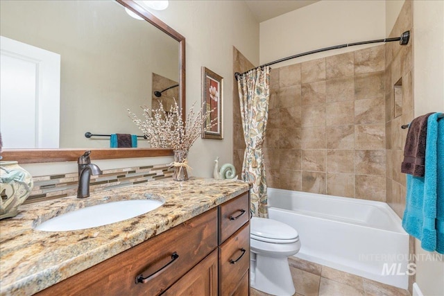 11954 W Meadowfalls Dr, Star, ID 83669 - bathroom featuring vanity and shower / bath combination with curtain