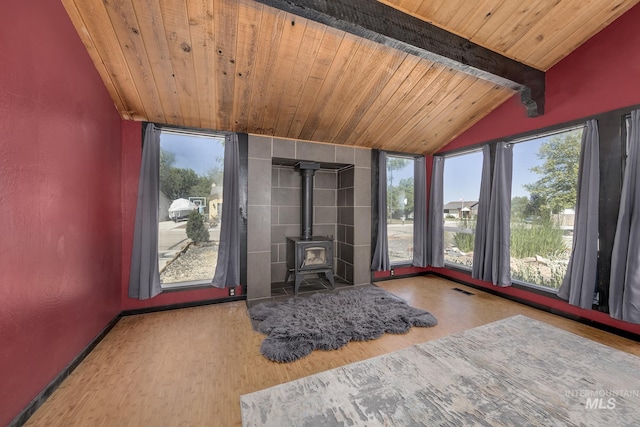 5132 S Council Bluffs Way, Boise, ID 83716 - sunroom featuring a wood stove