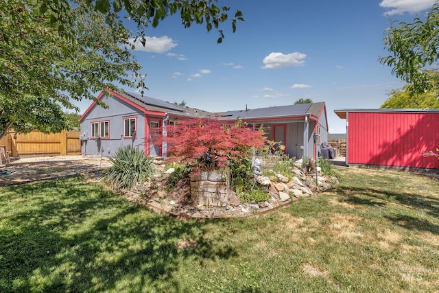 5132 S Council Bluffs Way, Boise, ID 83716 - back of house with roof mounted solar panels