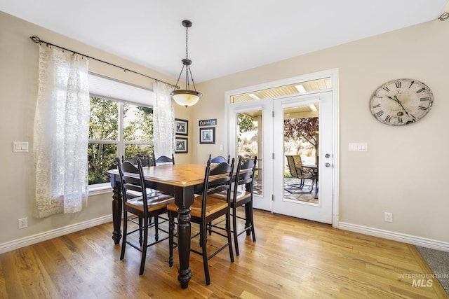 3408 Ridgeline Dr, Kimberly, ID 83341 - dining space with baseboards and light wood-style floors