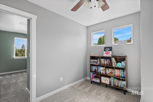 4226 E Tahiti St, Meridian, ID 83646 - playroom with carpet floors, plenty of natural light, and ceiling fan