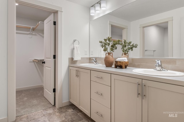 bathroom with vanity