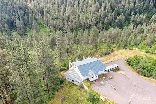 156 Butcher Creek Ln, Grangeville, ID 83530 - view from above of property with a forest