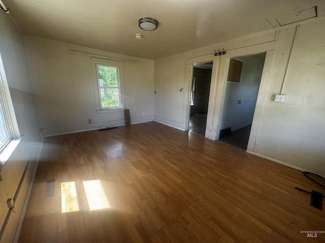 0203 22nd St, Lewiston, ID 83501 - unfurnished room featuring wood finished floors and baseboards