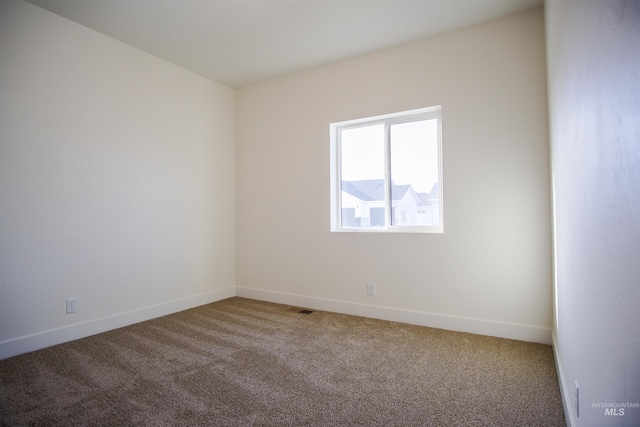 view of carpeted empty room