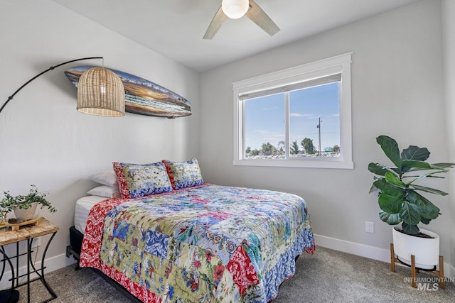 4064 China Ridge Dr, Kimberly, ID 83341 - carpeted bedroom with baseboards and a ceiling fan