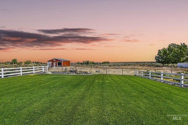 4064 China Ridge Dr, Kimberly, ID 83341 - view of yard featuring a view of rural / pastoral area and an outdoor structure