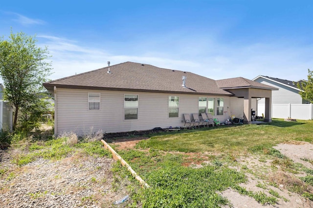 2448 Village St, Twin Falls, ID 83301 - rear view of house featuring a shingled roof