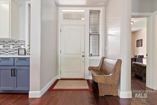 4680 N Maplestone Ave, Meridian, ID 83646 - entrance foyer featuring dark wood-style flooring and baseboards