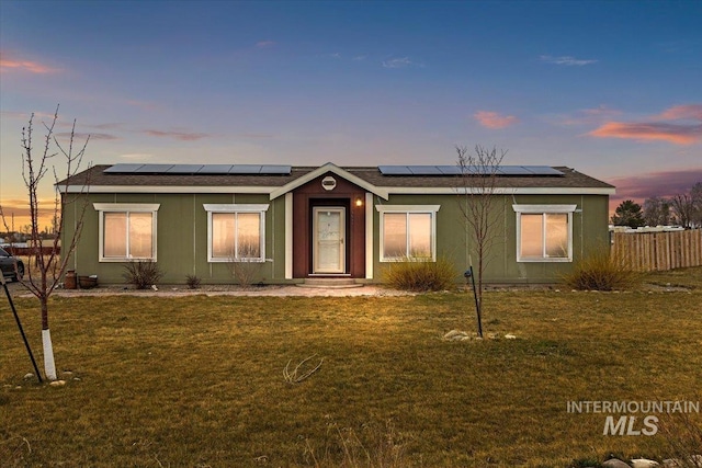 3834 N 2381 E, Filer, ID 83328 - ranch-style house with roof mounted solar panels