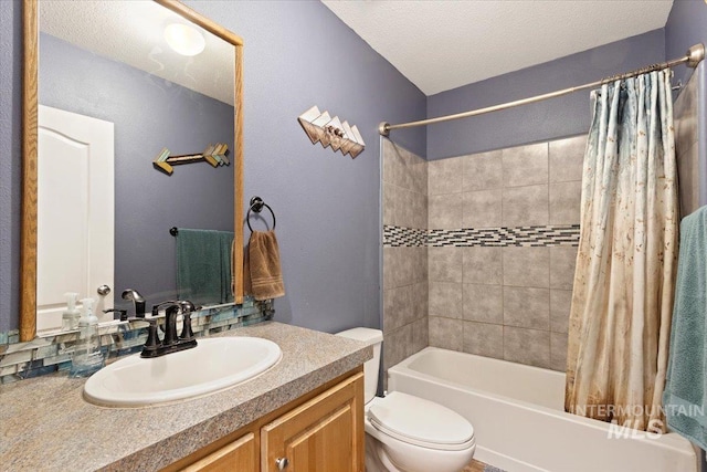 3834 N 2381 E, Filer, ID 83328 - bathroom with toilet, shower / bathtub combination with curtain, and vanity