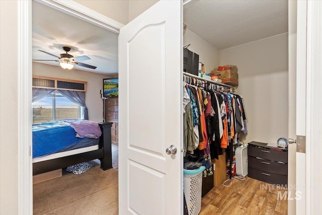 3834 N 2381 E, Filer, ID 83328 - spacious closet with a ceiling fan and wood finished floors