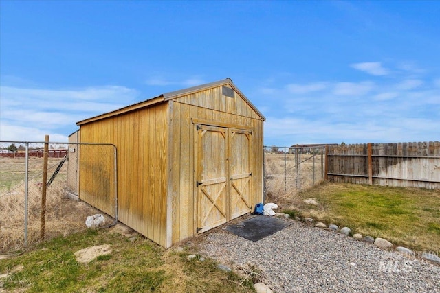 3834 N 2381 E, Filer, ID 83328 - view of shed featuring a fenced backyard