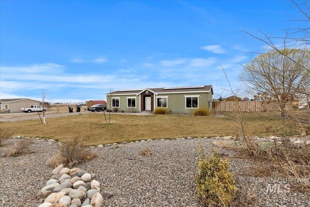 3834 N 2381 E, Filer, ID 83328 - view of front of property featuring roof mounted solar panels